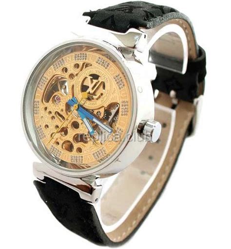 louis vuitton skeleton replica watch